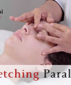 Stretching parallels to release frown lines